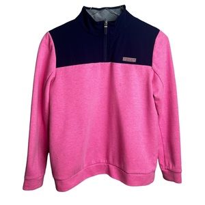 Vineyard Vines Performance Half Zip Jacket Pink/Navy